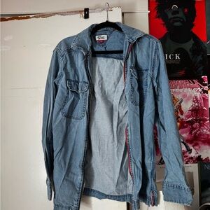 Tommy Hilfiger Light Blue Denim Shirt Jacket